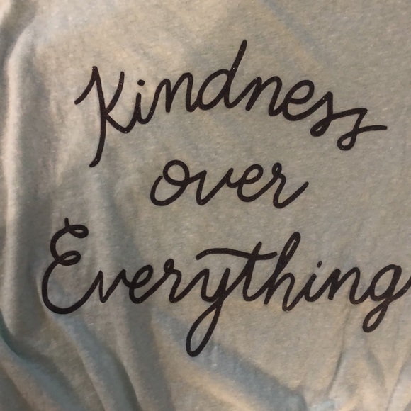 Old Navy Girl’s Slub Cotton Tie Front Kindness Tee—XL (14) - Picture 2 of 8